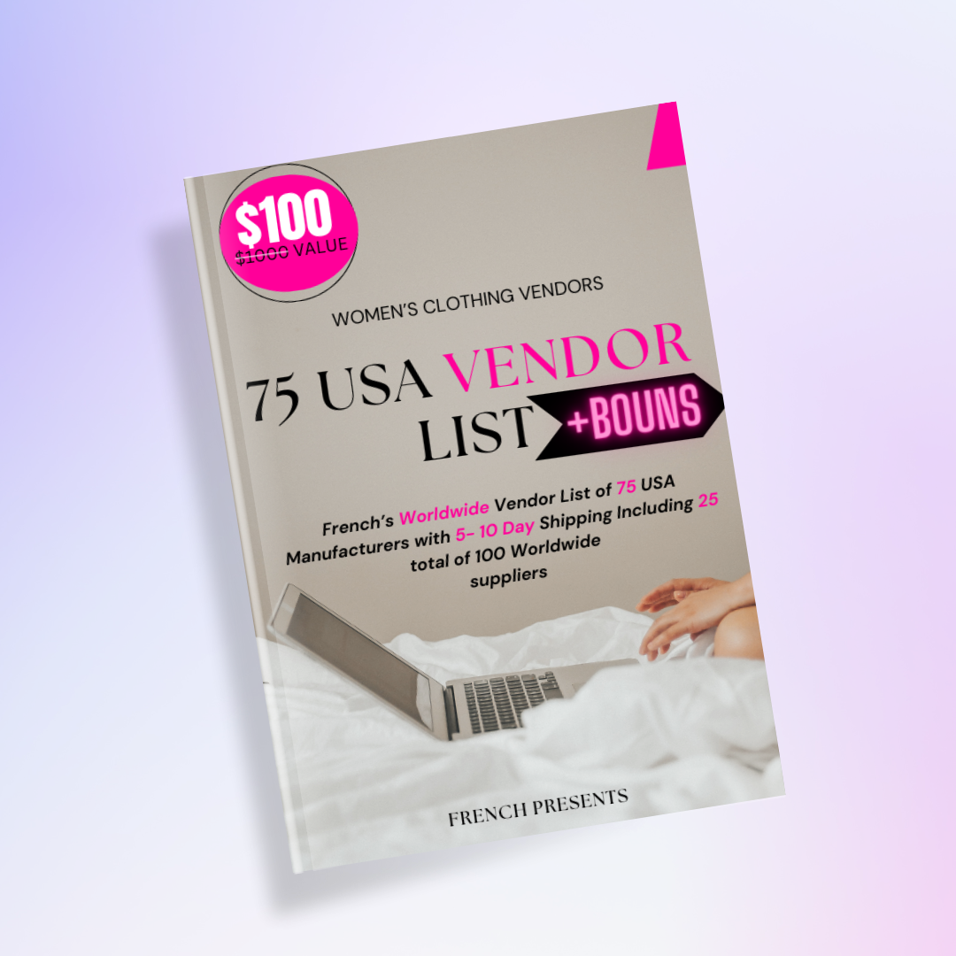 USA Women Clothing Vendor List 75 +